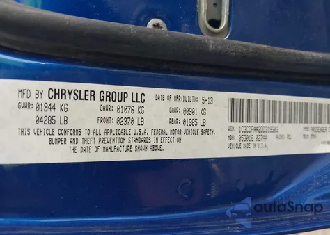 2013 Dodge Dart Se from USA, damaged, VIN 1C3CDFAA2DD319303